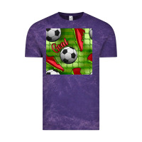 Cloud Purple soccer shoes goal seamless pattern Vintage Tee - BundleAndBundleShop