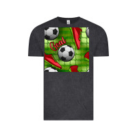 Vintage Black soccer shoes goal seamless pattern Vintage Tee - BundleAndBundleShop