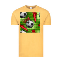 Vintage Mustard soccer shoes goal seamless pattern Vintage Tee - BundleAndBundleShop