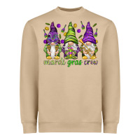 Mushroom Mardi Gras crew with gnomes Heavyweight Sweatshirt - NancyCooperArtShop