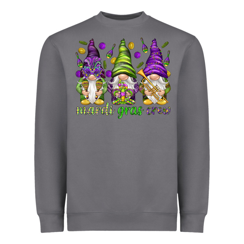 Mardi Gras Crew With Gnomes Heavyweight Sweatshirt by NancyCooperArtShop | Teevron