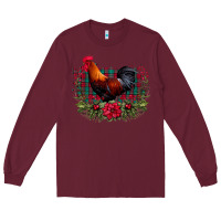 Burgundy Farm Cock Long Sleeve Tee - Bettercallsaul