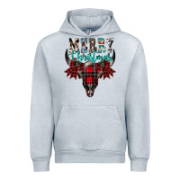 Merry Christmas Bull Skull Urban Hoodie | Teevron