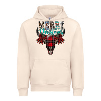 Sandshell merry christmas bull skull Urban Hoodie - CowhideDigitalArt