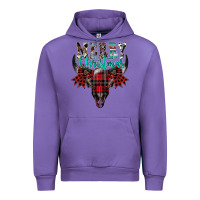Tulip merry christmas bull skull Urban Hoodie - CowhideDigitalArt