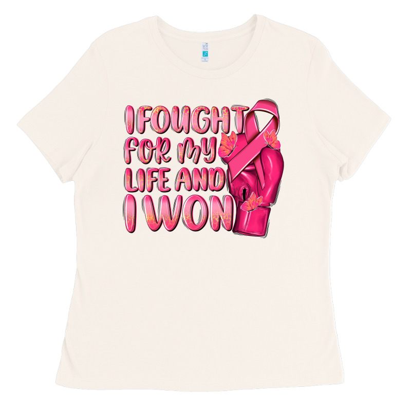 I Fought For My Life And I Won Ladies Tee by NancyCooperArtShop | Teevron