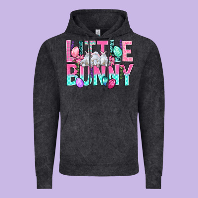 Little Bunny Easter Vintage Hoodie Designed By Bundleandbundleshop