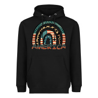 Black America rainbow Heavyweight Hoodie - FaDigitalArtStudio