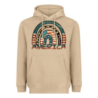 Mushroom America rainbow Heavyweight Hoodie - FaDigitalArtStudio