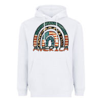 White America rainbow Heavyweight Hoodie - FaDigitalArtStudio