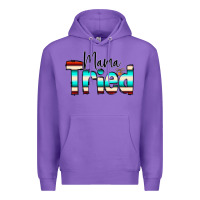 Purple Mama Tried Premium Hoodie - CowCowDesign
