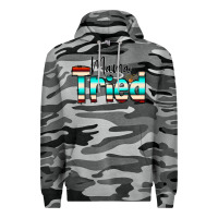 Slate Camo Mama Tried Premium Hoodie - CowCowDesign