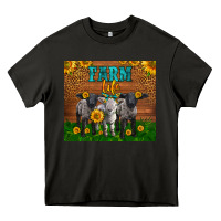 Asphalt Western Baby Sheeps Farm Life Garden Heavy Core Tee - LillyAllenDesigns