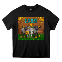 Black Western Baby Sheeps Farm Life Garden Heavy Core Tee - LillyAllenDesigns