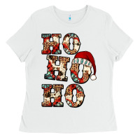 White ho ho ho western christmas Ladies Tee - Jasminsmagicworld