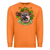 Carrot St. Patrick's Day cow Premium Sweatshirt - FaDigitalArtStudio