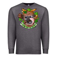 Charcoal Heather St. Patrick's Day cow Premium Sweatshirt - FaDigitalArtStudio