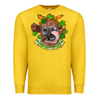 Lemon St. Patrick's Day cow Premium Sweatshirt - FaDigitalArtStudio