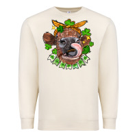 Sandshell St. Patrick's Day cow Premium Sweatshirt - FaDigitalArtStudio
