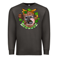 Smoke St. Patrick's Day cow Premium Sweatshirt - FaDigitalArtStudio