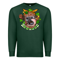 Sports Green St. Patrick's Day cow Premium Sweatshirt - FaDigitalArtStudio