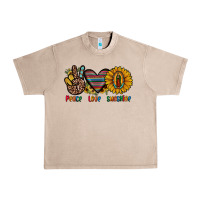 French Oak peace love sunshine Urban Heavy Tee - JahusDesignShop