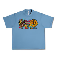 Pebble Blue peace love sunshine Urban Heavy Tee - JahusDesignShop