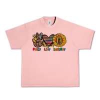 Salmon peace love sunshine Urban Heavy Tee - JahusDesignShop