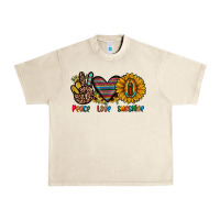 Sandshell peace love sunshine Urban Heavy Tee - JahusDesignShop