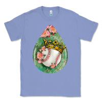 Colony Blue baseball and western roses teardrop  6 Classic Tee - BundleAndBundleShop