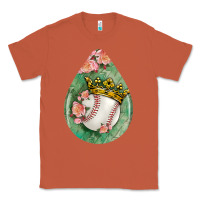 Copper baseball and western roses teardrop  6 Classic Tee - BundleAndBundleShop