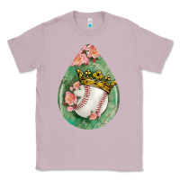 Lilac baseball and western roses teardrop  6 Classic Tee - BundleAndBundleShop
