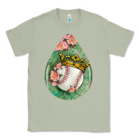 Matcha baseball and western roses teardrop  6 Classic Tee - BundleAndBundleShop