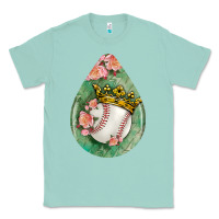 Baseball And Western Roses Teardrop  6 Classic Tee | Teevron
