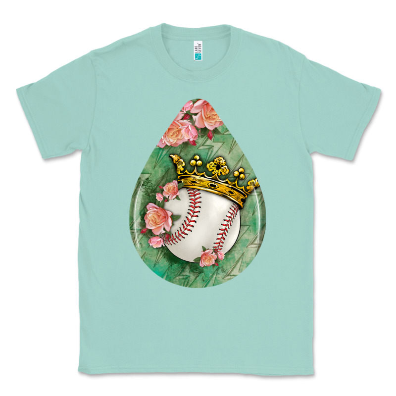 Baseball And Western Roses Teardrop  6 Classic Tee by BundleAndBundleShop | Teevron