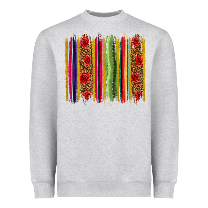 Mexico Serape Brushstroke Heavyweight Sweatshirt by texasbilliewilder | Teevron