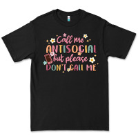 Black call me antisocial but please don't call me Premium Tee - MaliasSmallBusiness