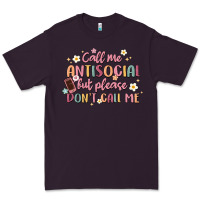 Plum call me antisocial but please don't call me Premium Tee - MaliasSmallBusiness