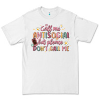 White call me antisocial but please don't call me Premium Tee - MaliasSmallBusiness