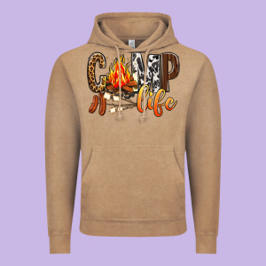 Camp Life Vintage Hoodie Designed By Bundleandbundleshop