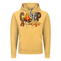 Vintage Mustard Camp Life Vintage Hoodie - BundleAndBundleShop