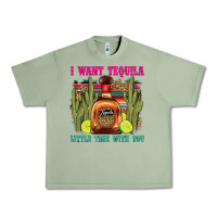Oil Green i want tequila little time with you Urban Heavy Tee - LillyAllenDesigns