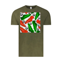 Vintage Olive soccer shoes seamless pattern Vintage Tee - BundleAndBundleShop
