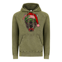 Vintage Olive christmas bison Vintage Hoodie - RanaPortraitStore