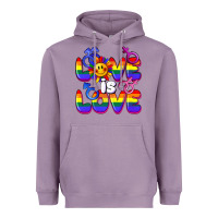 Lavender Love is love Heavyweight Hoodie - FaDigitalArtStudio