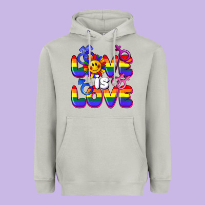 Love Is Love Heavyweight Hoodie Designed By Fadigitalartstudio
