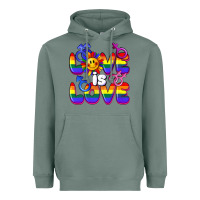 Sage Love is love Heavyweight Hoodie - FaDigitalArtStudio