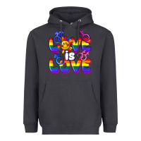 Smoke Love is love Heavyweight Hoodie - FaDigitalArtStudio