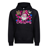 Black merry Christmas santa Urban Hoodie - CowhideDigitalArt