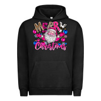 Pigment Black merry Christmas santa Urban Hoodie - CowhideDigitalArt